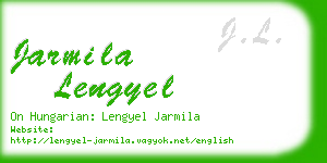 jarmila lengyel business card